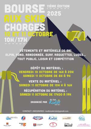 Affiche bourse aux skis 2025