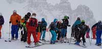 Le Groupe sous la neige