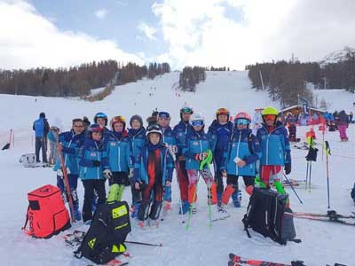 1ère course U12, U14 au Sauze