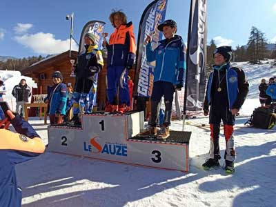 Podium Super Sauze, Garçons